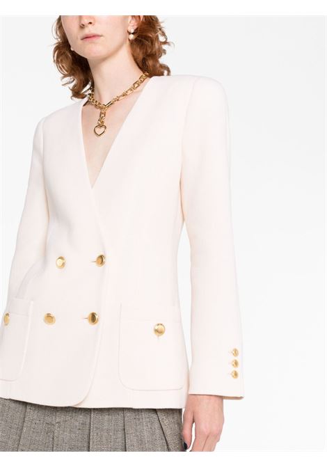 White tailored double-breasted blazer - women ALESSANDRA RICH | FAB3448F40711682